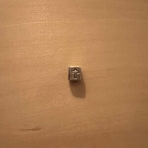 Silver Cross Charm